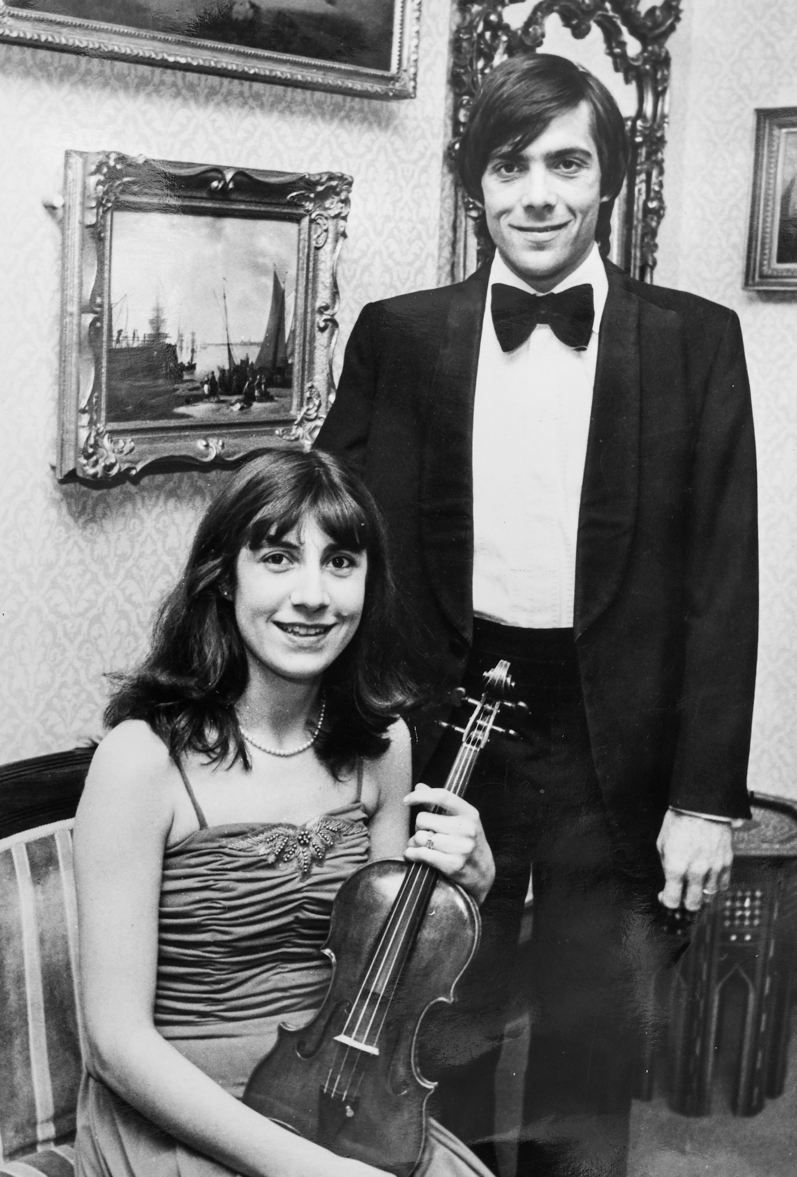 With pianist Michael Dussek